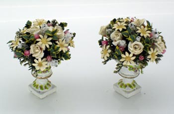 Daisies, Roses and Gypsophila - Pair (image for) Daisies, Roses and Gypsophila - Pair